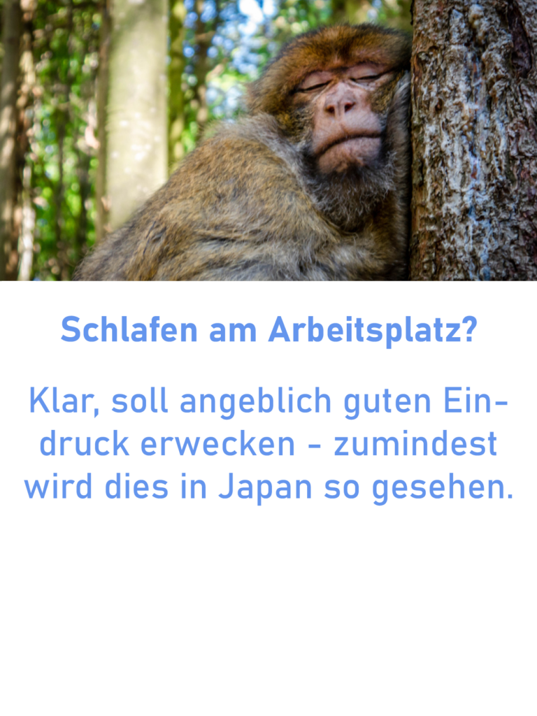 Ist schlafen am Arbeitsplatz ok?